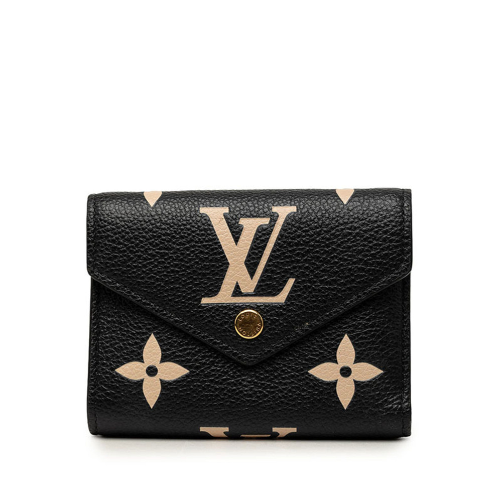 Louis Vuitton Monogram Empreinte Portefeuille Victorine Tri-fold Wallet M8096...